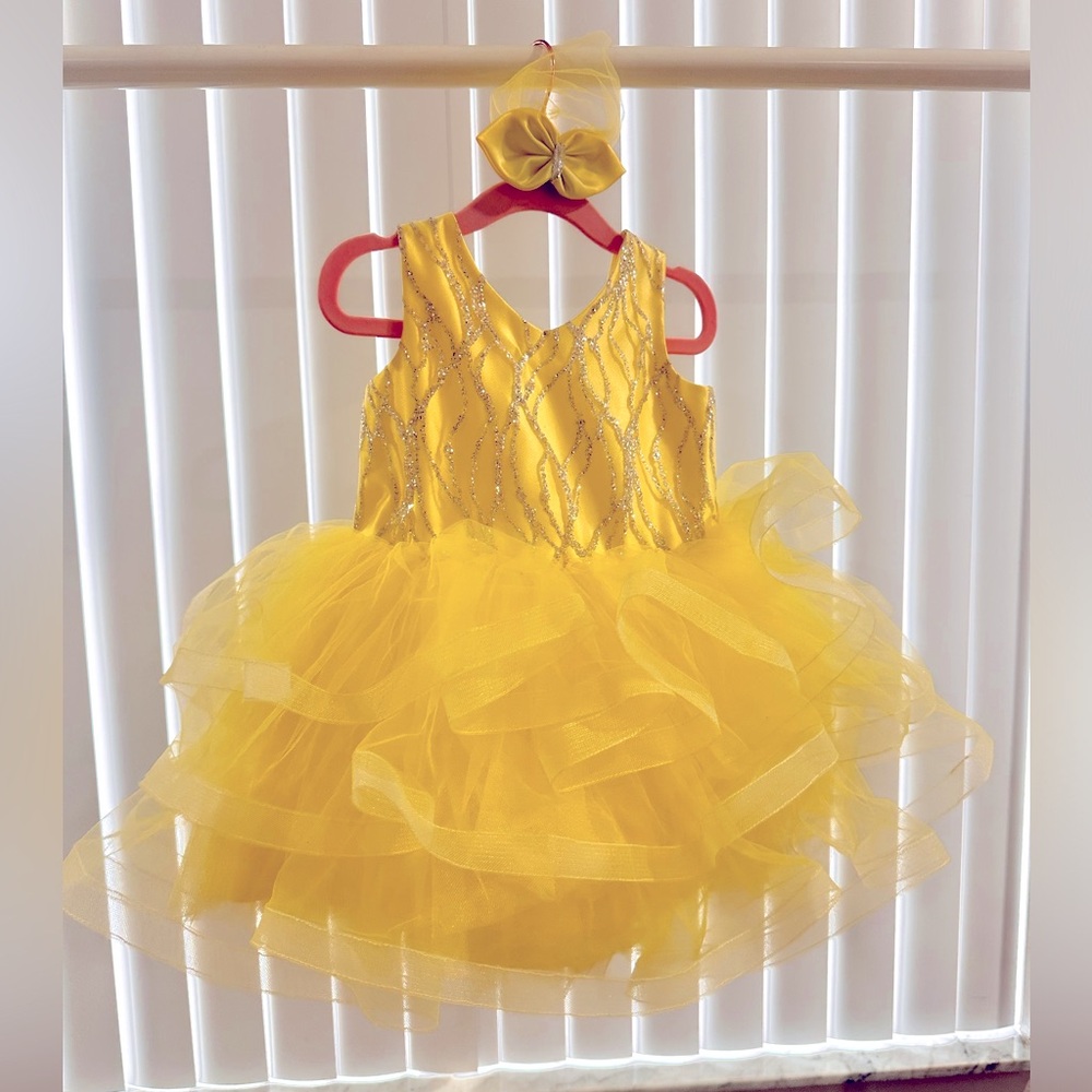 Yellow dress for birthday
